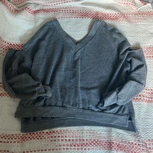 Cold shoulder cropped  sweatshirt